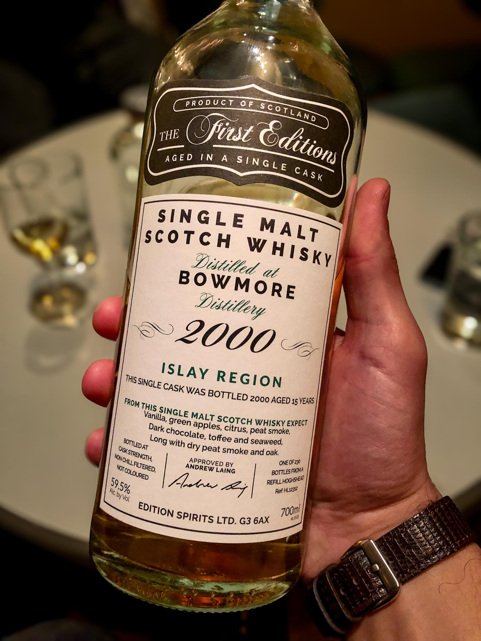  BOWMORE 2000 EDITION SPIRITS 