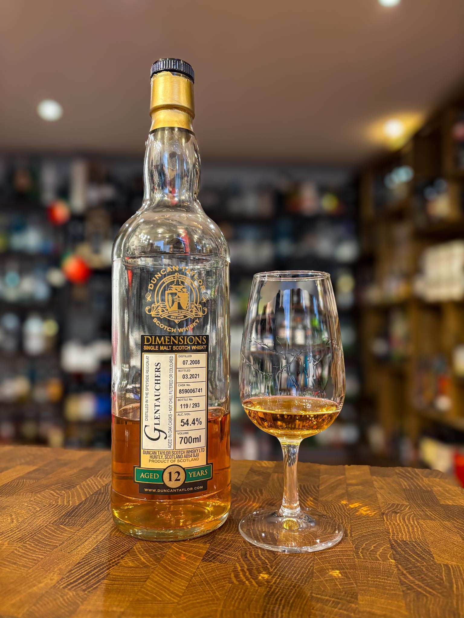  GLENTAUCHERS 2008 DUNCAN TAYLOR DIMENSIONS 